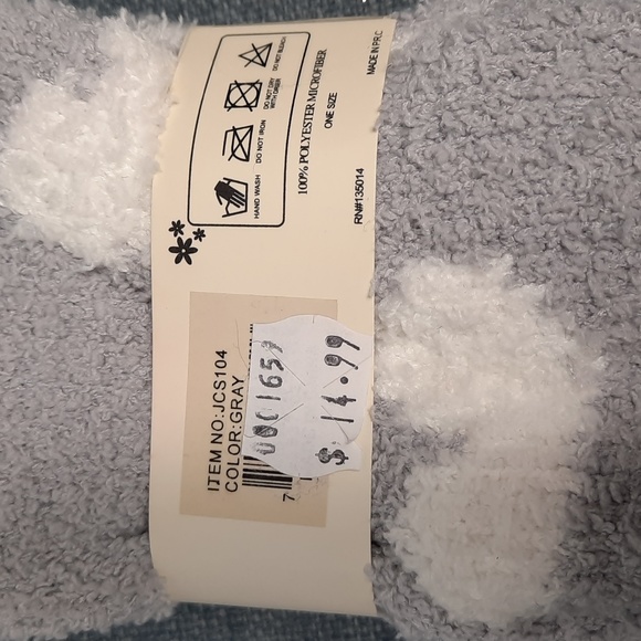 Socks Sox Sock Fuzzy Soft Slipper Thick Warm Cozy Unisex Hearts Love - Picture 3 of 3